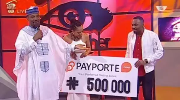 #BBFinale - TBoss wins N500K For Being The Arena Games Winner, Bisola Wins The One Challenge (Pics)